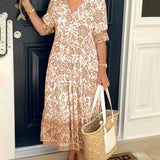 Keisha | Floral com Decote em V Gracioso