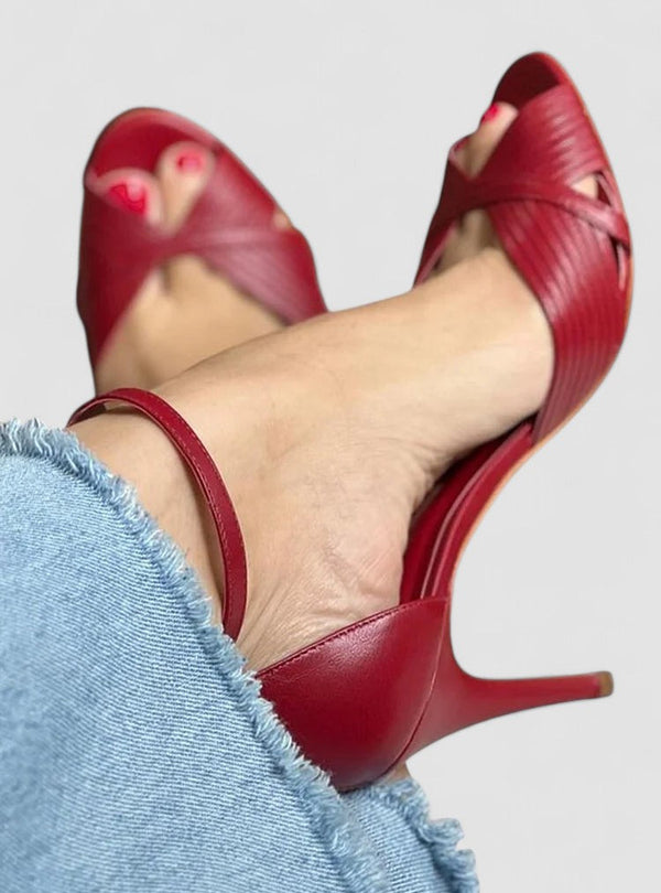 Huguette - Sandália com salto stiletto