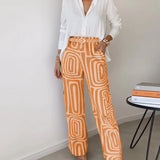 Conjunto de Pantalona Elegante Ema – Inclui Blusa e Cinto