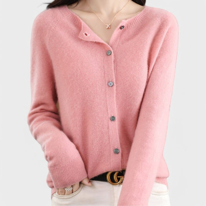 Jéssica - Cardigan em Malha de Caxemira