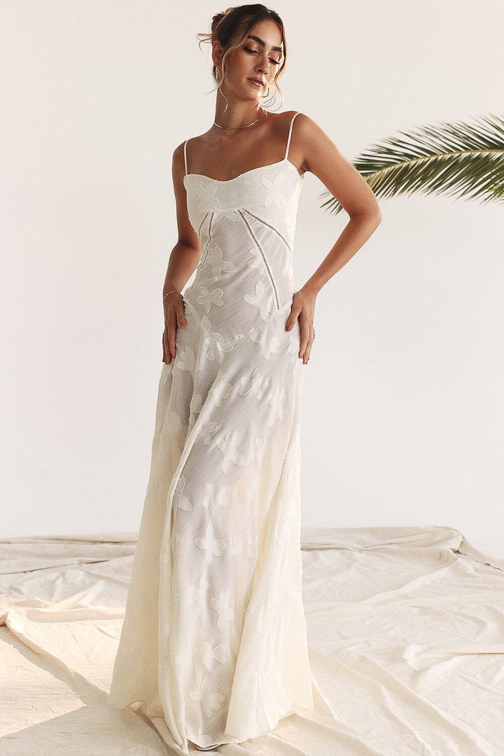 Serena - Vestido longo elegante para casamentos e eventos