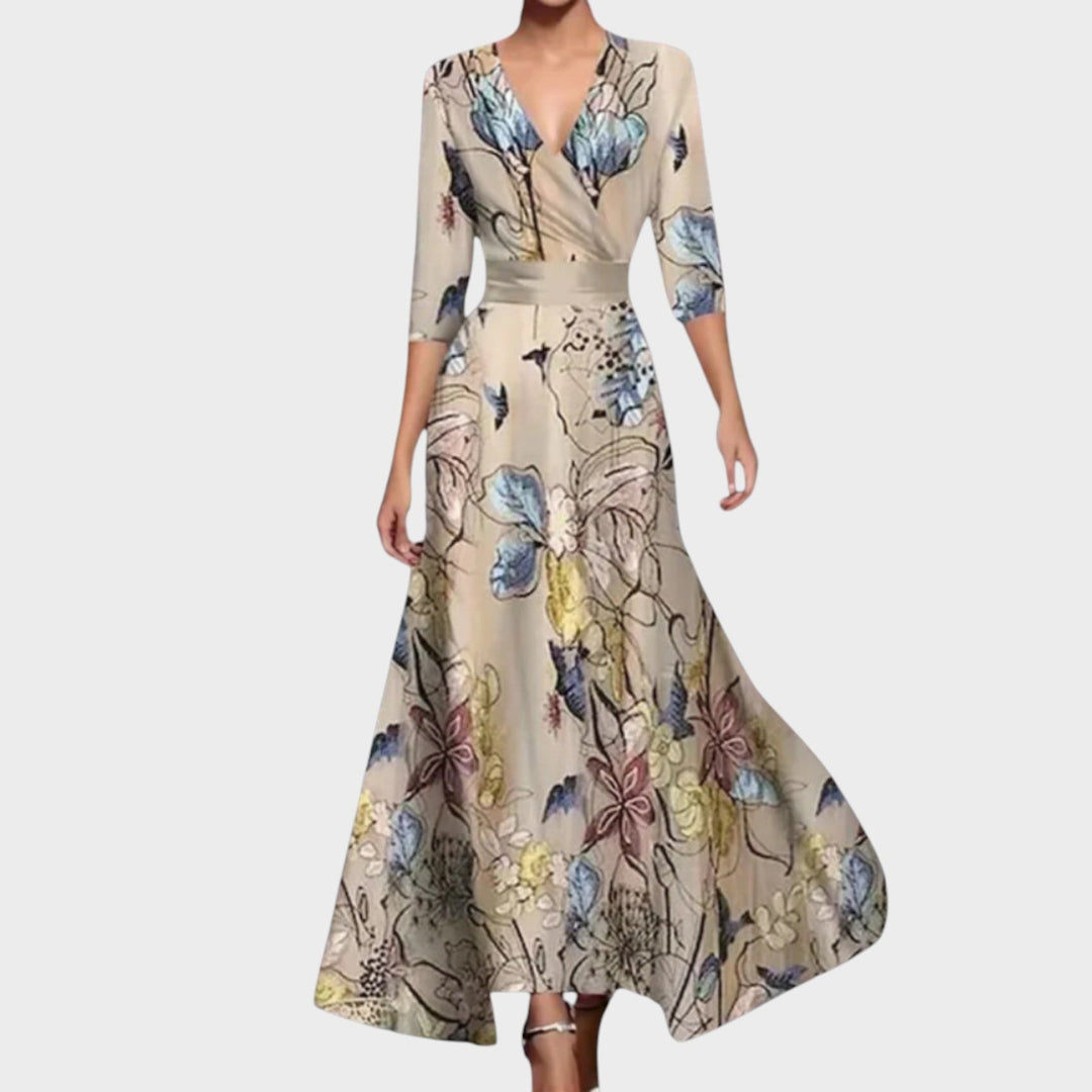 Isadora - Vestido maxi premium feito à mão