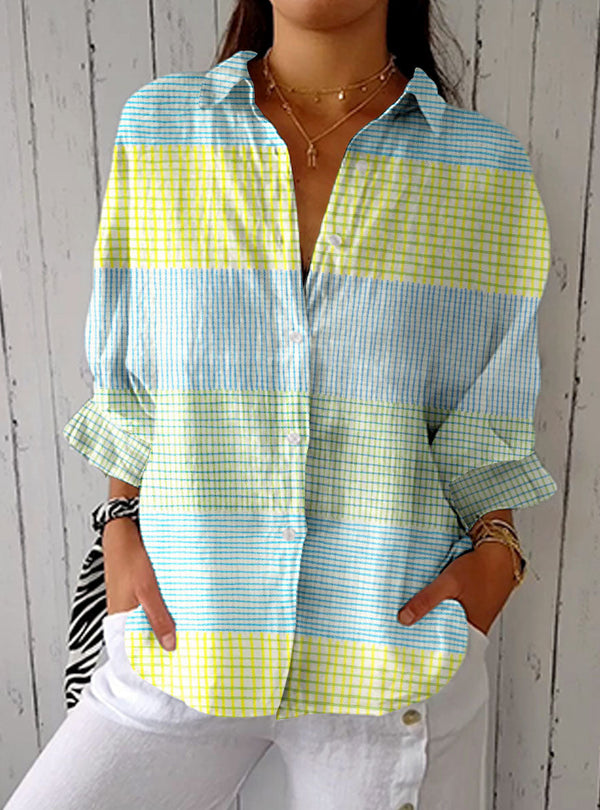 Filippa | Blusa em Grelha Pastel