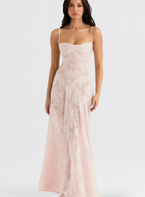Serena - Vestido longo elegante para casamentos e eventos