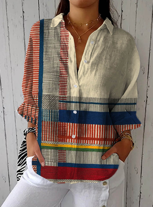 Freyja | Blusa com Padrão Artístico