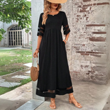 Aubrey | Vestido Midi Que Disfarça a Barriga