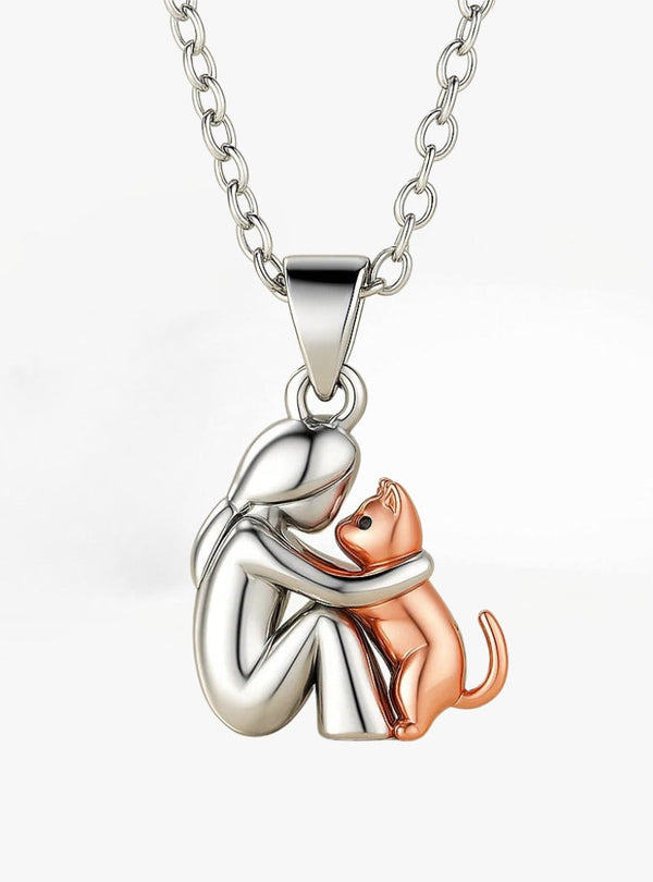 Amor de Quatro Patas - Colar com Pingente de Gato