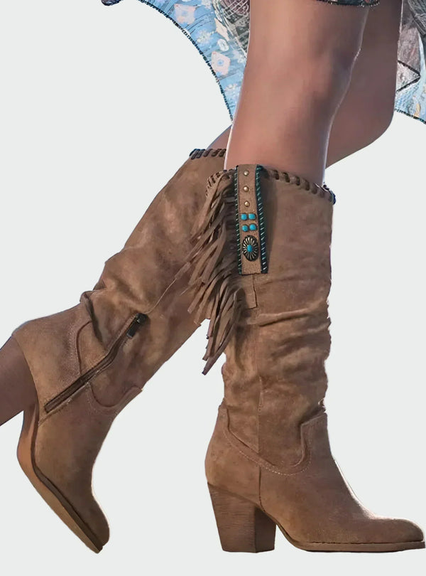 Botins de couro confortáveis
