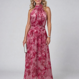 Aveline - Vestido Midi com Decote Halter