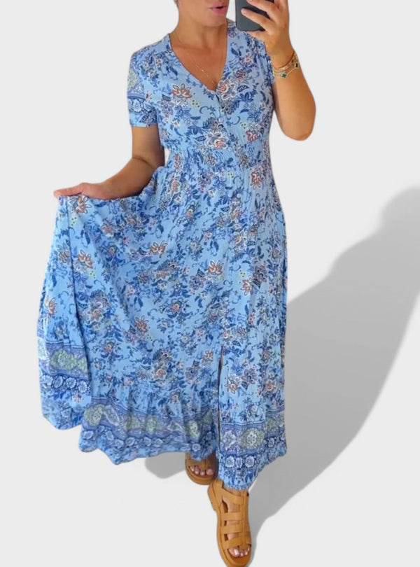Constança - Vestido Floral e Elegante