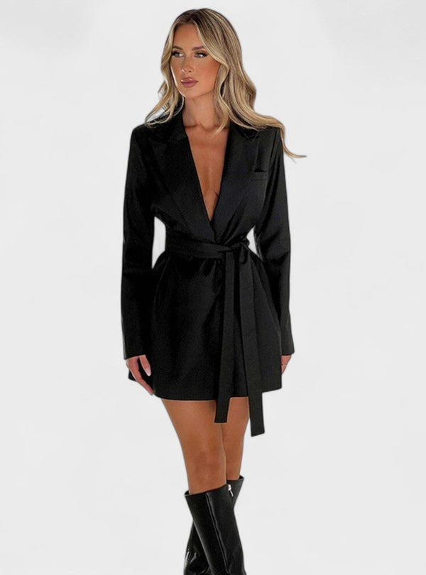 Teresa - Vestido blazer preto