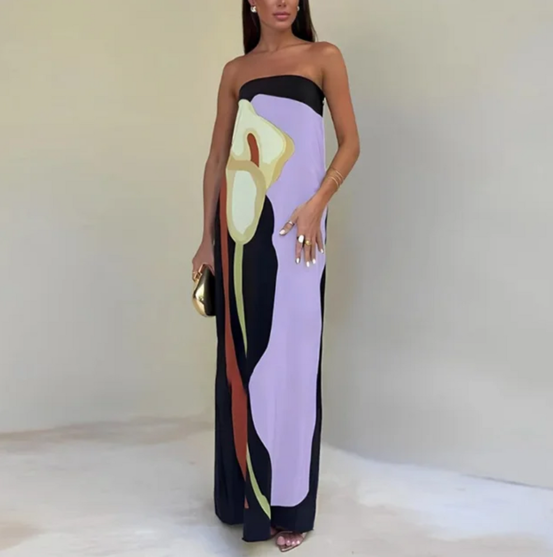 Paula - Vestido Elegante com Decote