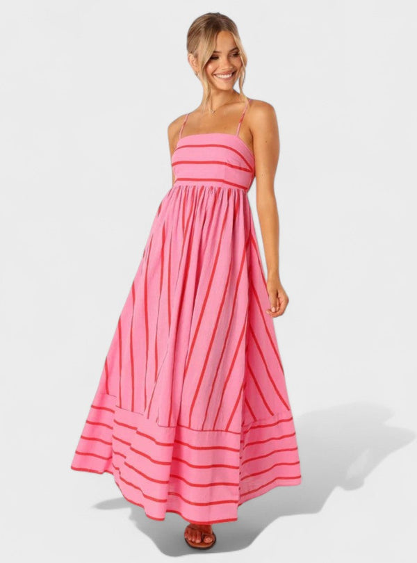 Camila - Vestido Listrado Fresco