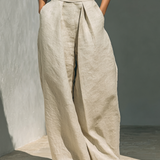 Marieta | Conjunto minimalista de blusa sem mangas e calças largas