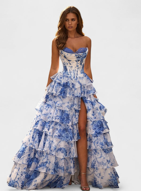 Olivia – Vestido de Gala Florido