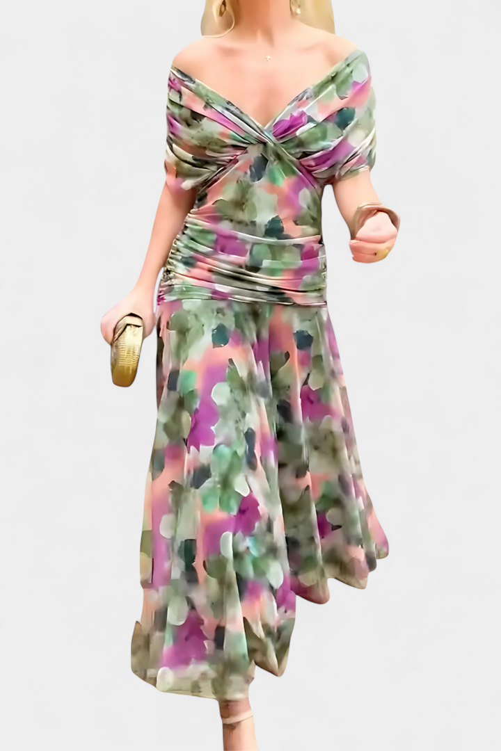 Florendra| Vestido Longo com Decote em V
