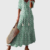 Amalia | Vestido Maxi de Verão Boho Vintage