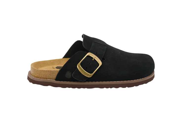 3123 | Clogs de camurça com fivela