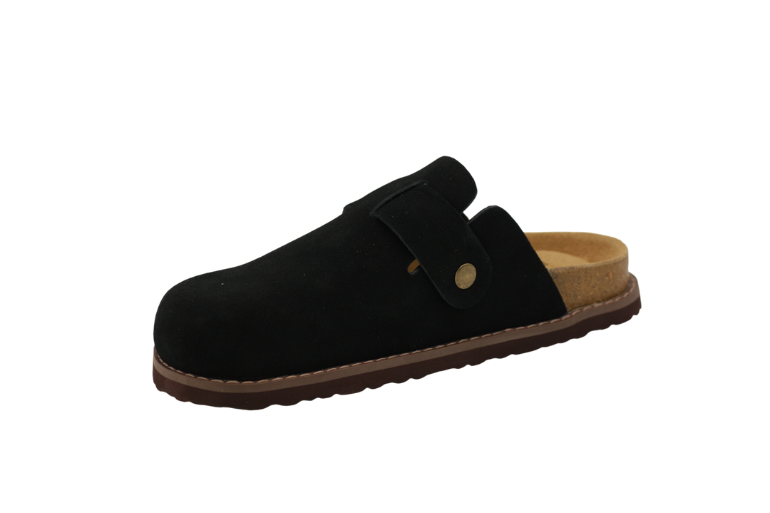 3123 | Clogs de camurça com fivela