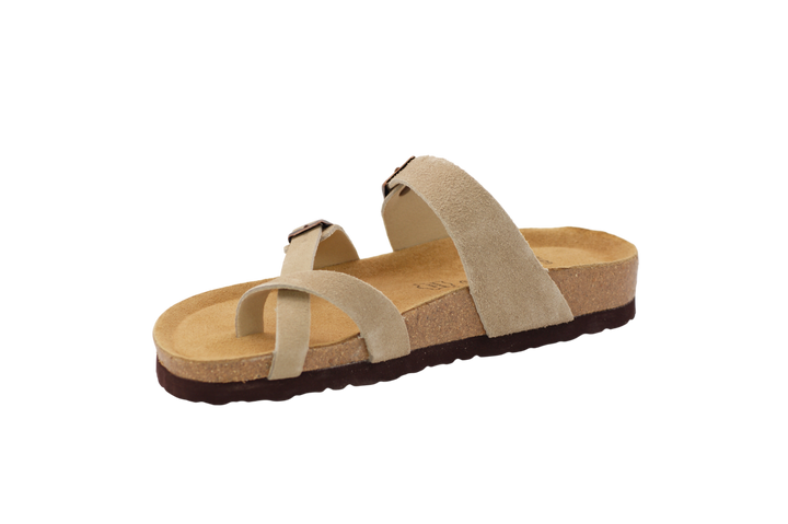 3130 | Chinelo de camurça com fivelas