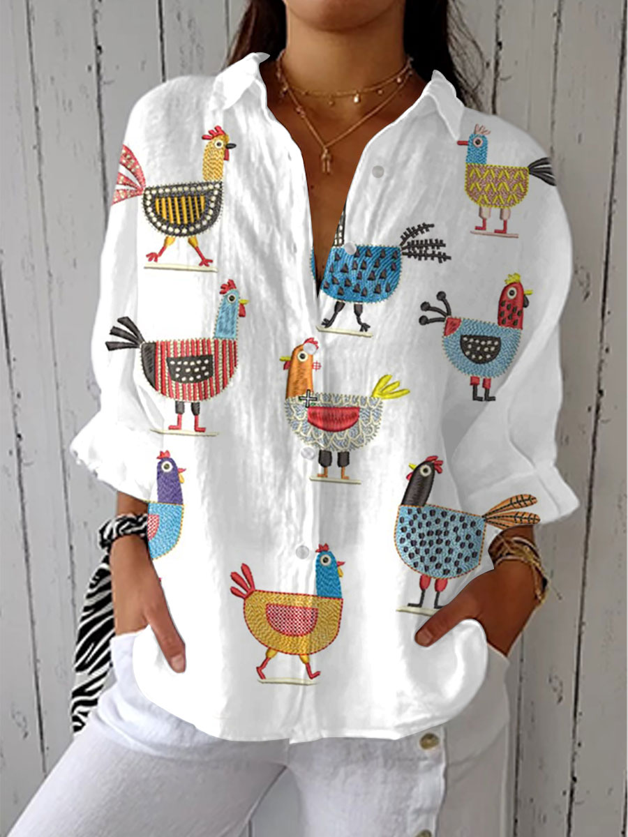 Ingrid | Blusa de Galinha Brincalhona