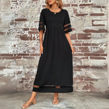 Aubrey | Vestido Midi Que Disfarça a Barriga