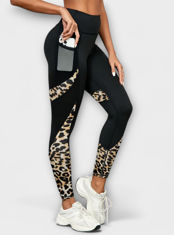 Carmo - Leggings de cintura alta com estampado de leopardo
