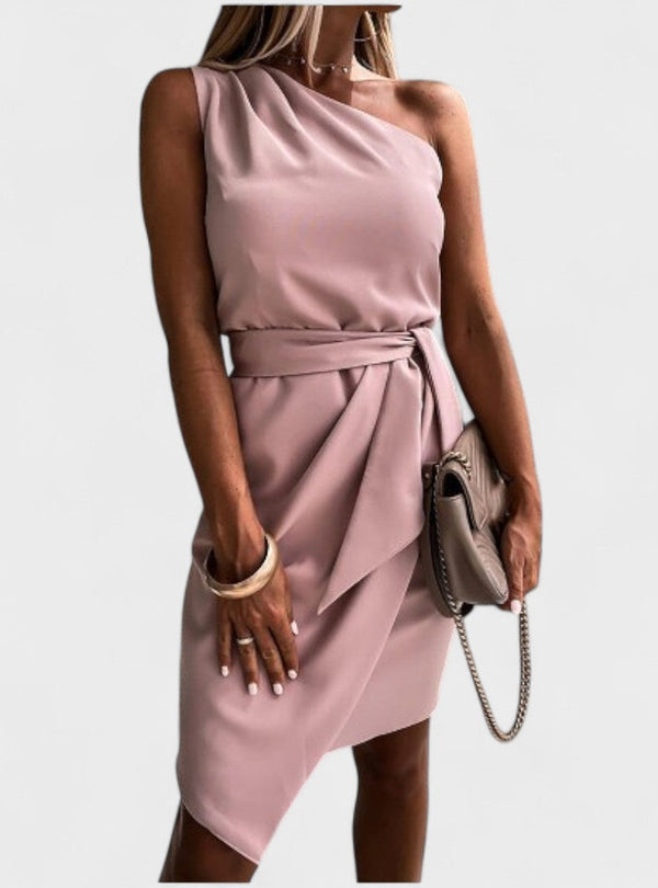 Ana - Vestido Moderno de Um Ombro