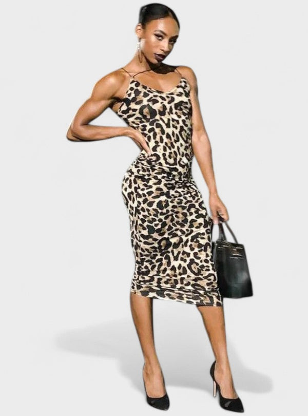 Leopardo - Vestido Justo Sexy