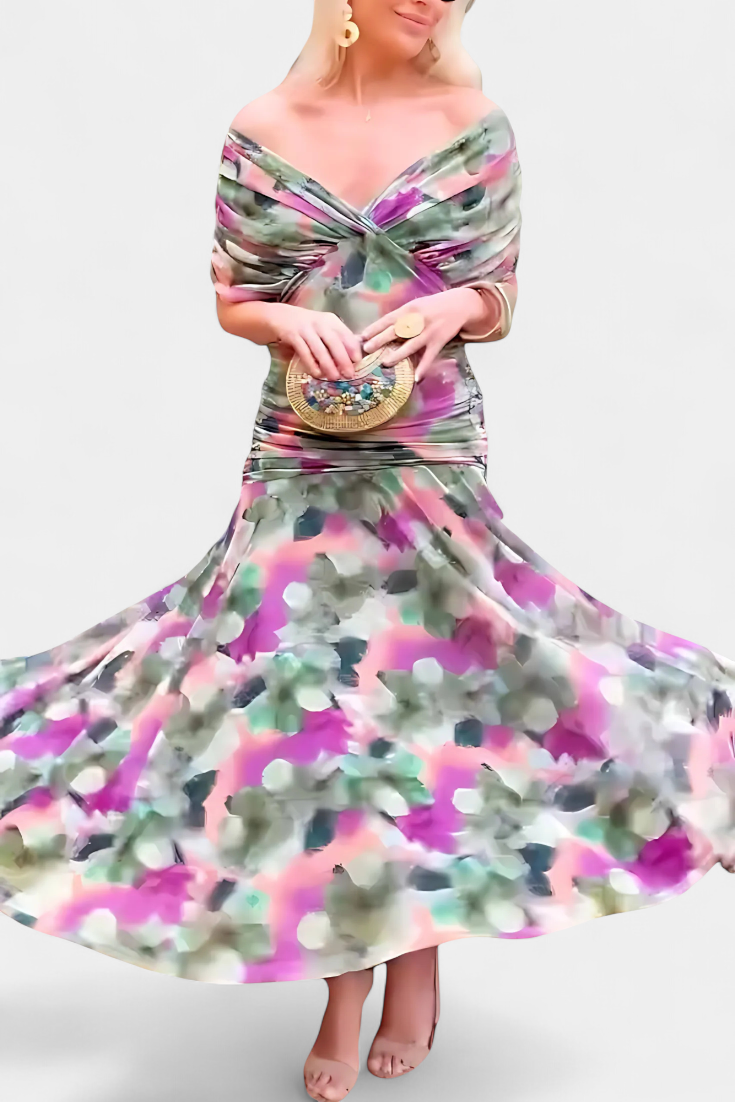 Florendra| Vestido Longo com Decote em V