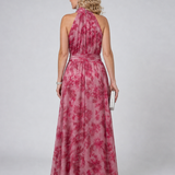 Aveline - Vestido Midi com Decote Halter