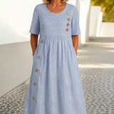 Sofia™ | Vestido de verão às riscas
