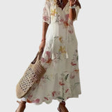 Amalia | Vestido Maxi de Verão Boho Vintage
