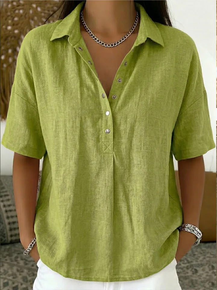 Vanessa | Blusa com colarinho refinado