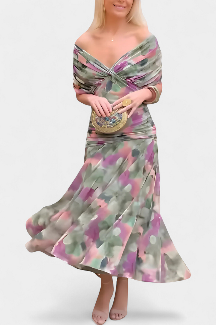 Florendra| Vestido Longo com Decote em V