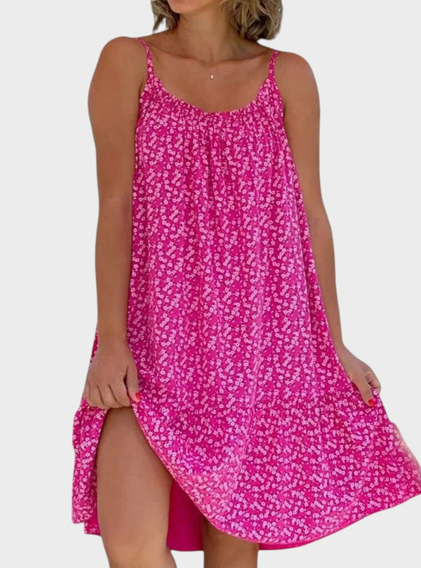 Rita - Vestido Floral com Alças Finas