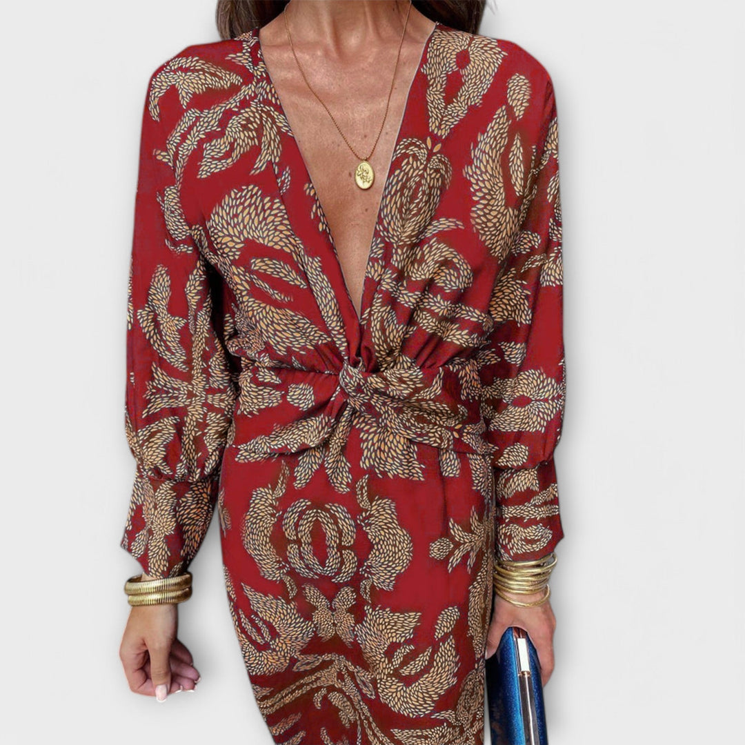 Oriana - Vestido elegante com mangas compridas