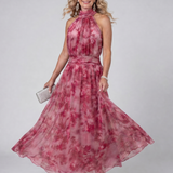 Aveline - Vestido Midi com Decote Halter