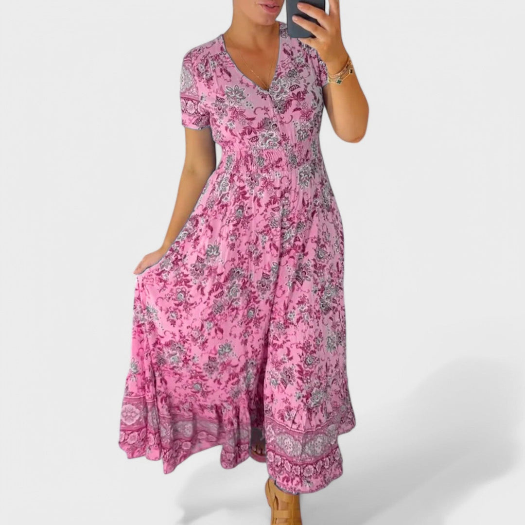 Constança - Vestido Floral e Elegante