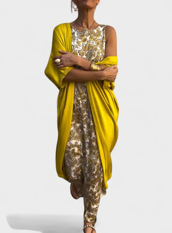 Carolina - Vestido Elegante Com Colete