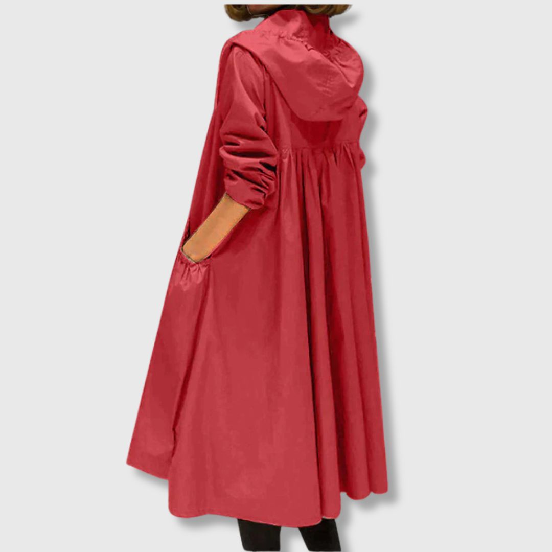 Roberta - Gabardina comprida para conforto