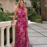 Aveline - Vestido Midi com Decote Halter