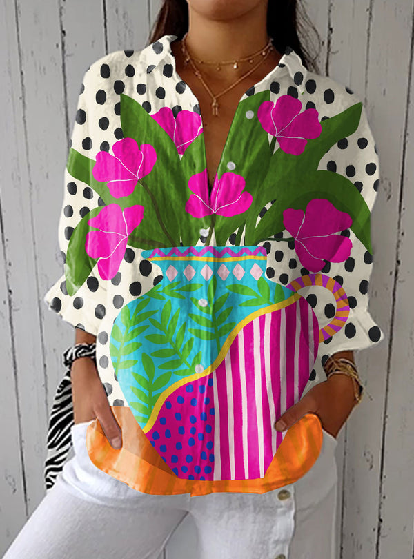 Amara | Blusa Vaso em Flor