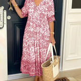 Keisha | Floral com Decote em V Gracioso