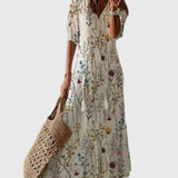 Amalia | Vestido Maxi de Verão Boho Vintage