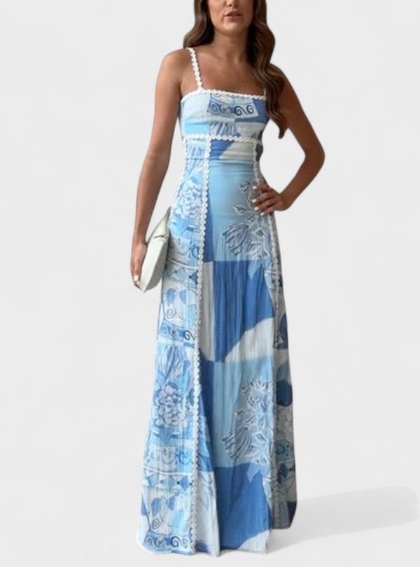 Marta - Vestido Longo Brisa Azul
