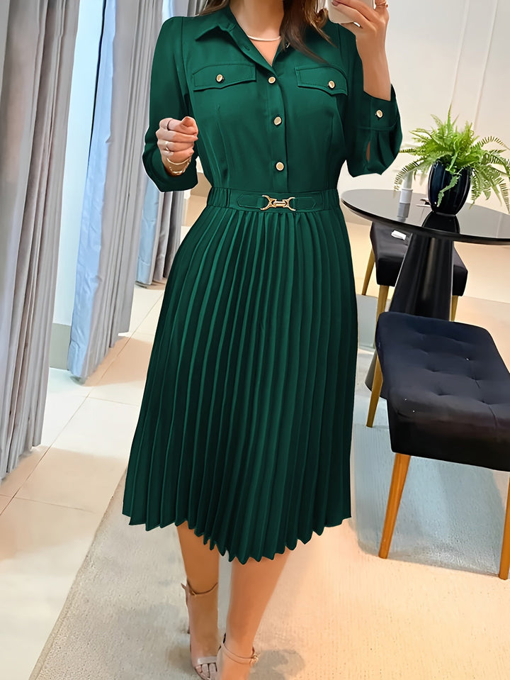 Andreia - Vestido Formal de Algodão