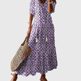 Amalia | Vestido Maxi de Verão Boho Vintage