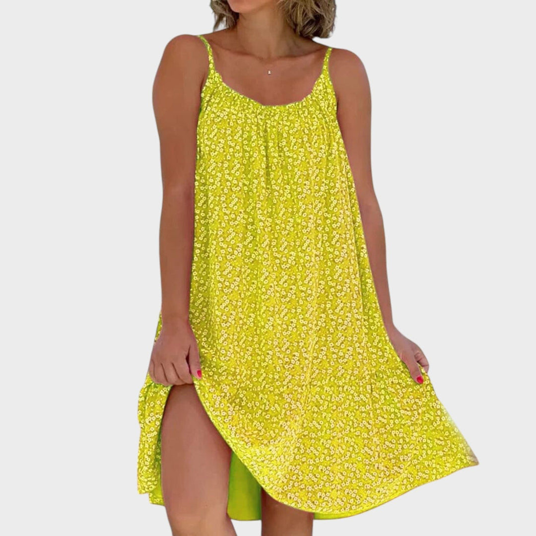 Rita - Vestido Floral com Alças Finas