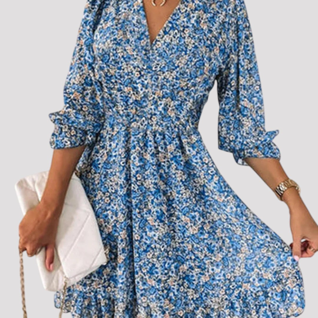 Maria - Vestido Floral de Primavera